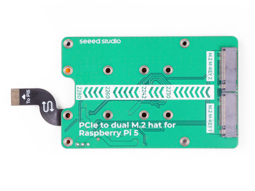 【預購】Raspberry Pi 5專用 PCIe2.0 to dual M.2 擴充板:圖片 3
