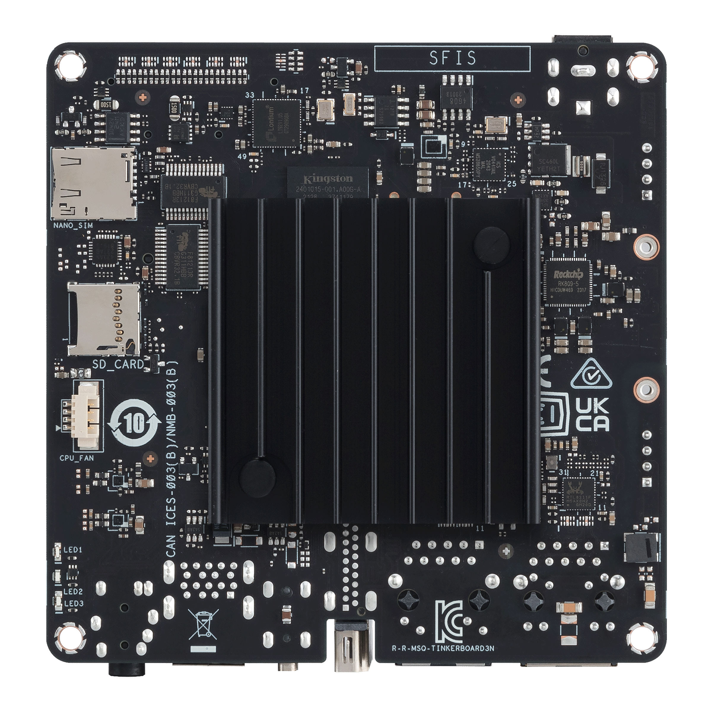 【預購,請來信確認交期】華碩Tinker開發板 3N PLUS (32GB eMMC/4GB記憶體) ASUS Tinker Board 3N PLUS:圖片 3