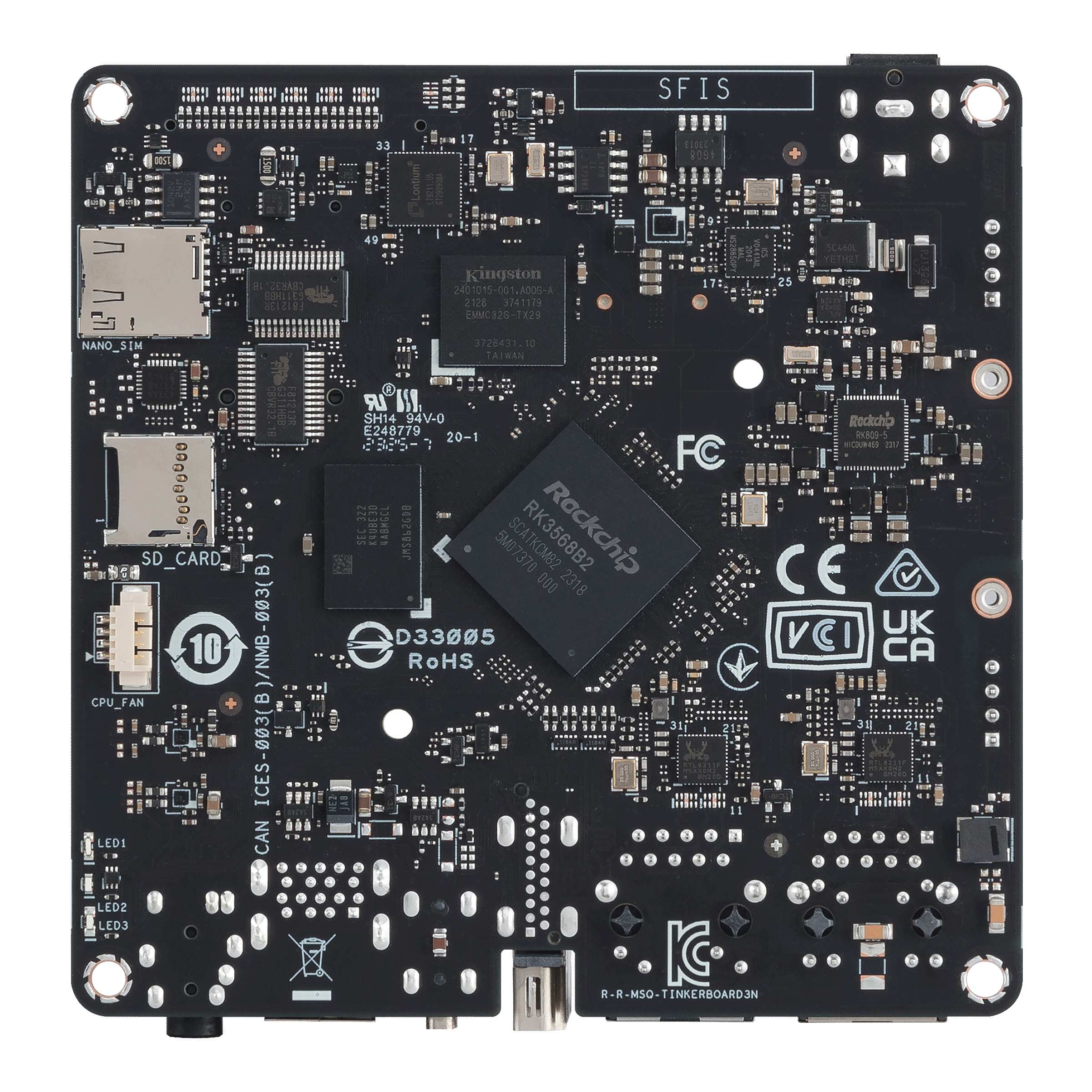 【預購,請來信確認交期】華碩Tinker開發板 3N PLUS (32GB eMMC/4GB記憶體) ASUS Tinker Board 3N PLUS:圖片 2