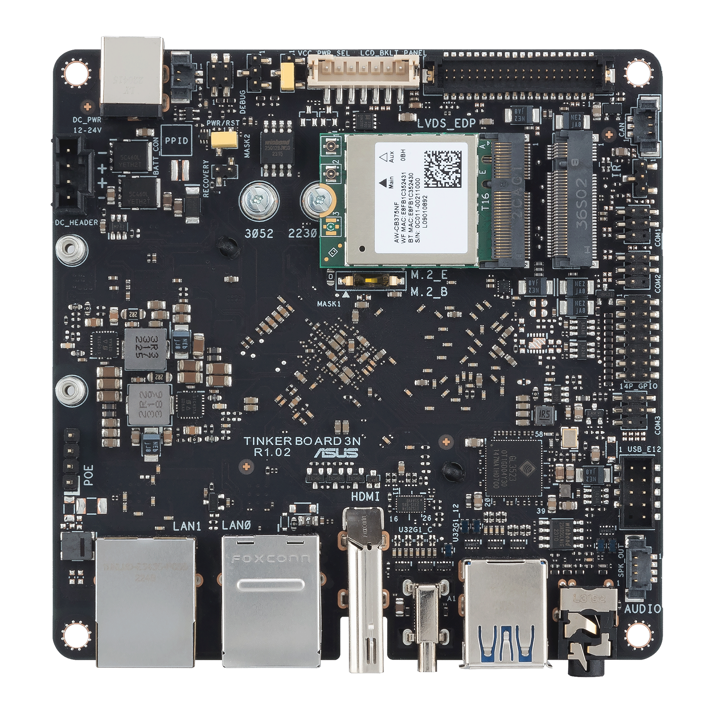 【預購,請來信確認交期】華碩Tinker開發板 3N PLUS (32GB eMMC/4GB記憶體) ASUS Tinker Board 3N PLUS:圖片 4